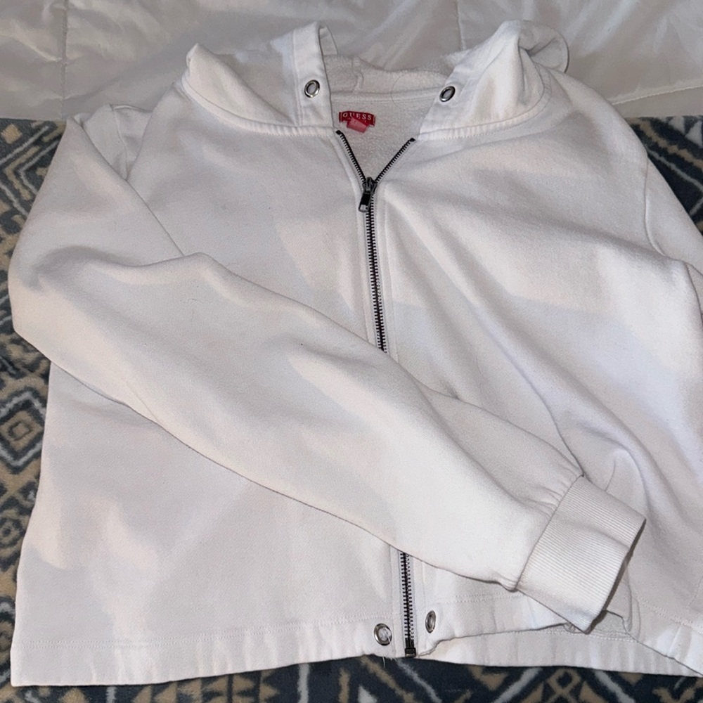 Guess, White Zipup